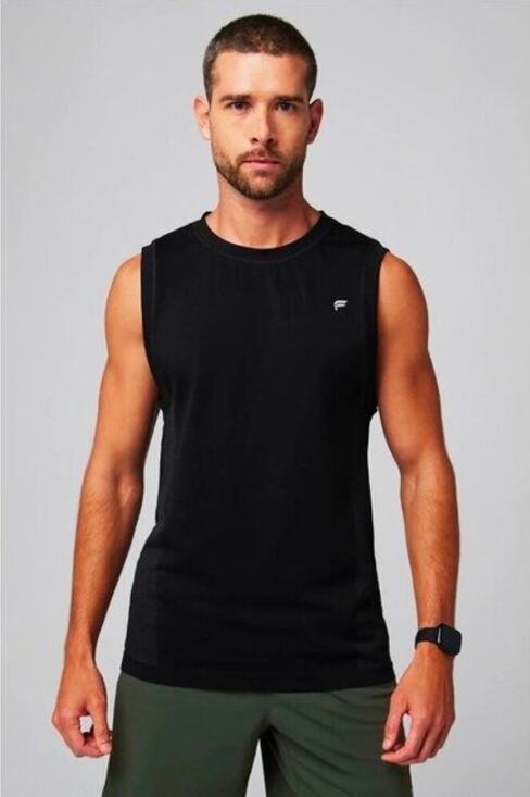 Fabletics Other - Fabletics Training Day Tank Top Muscle Shirt Black Gradient Seamless Large Gym